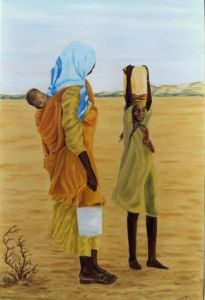 Voir cette oeuvre de Claude Forthomme: Darfour  la corvee de l'eau