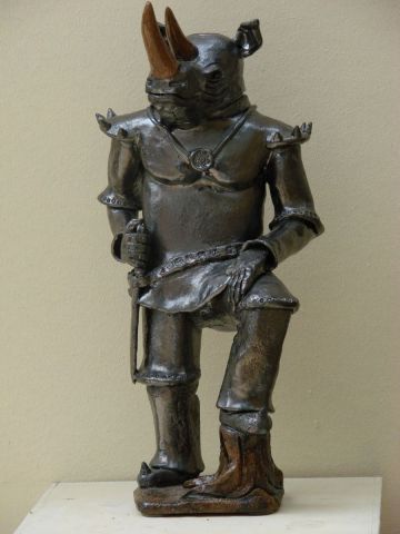 Le guerrier feroce - Sculpture - Guillaume Chaye