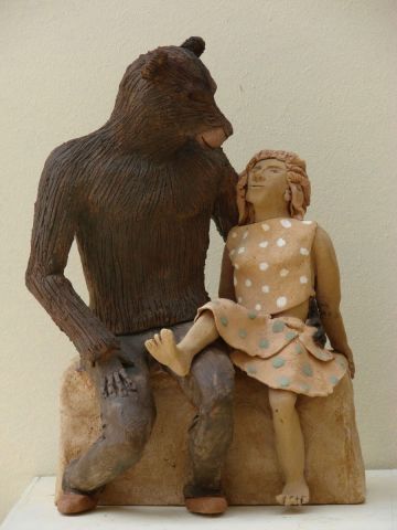 L'artiste Guillaume Chaye - L'ours et la jeune femme