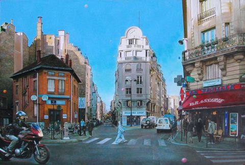 Une seconde a Paris - Peinture - Gilles-Paul ESNAULT