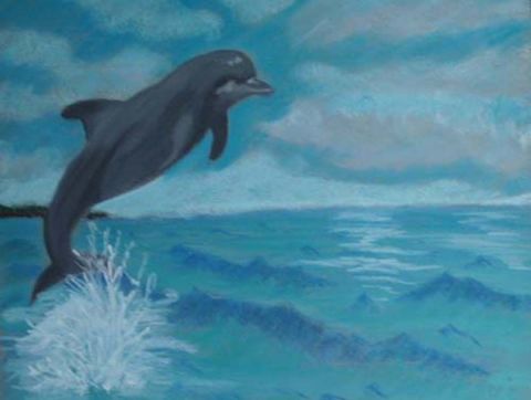 le dauphin - Peinture - corlig