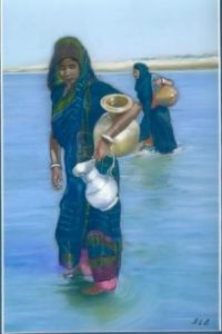 Voir le détail de cette oeuvre: Au bord du Gange