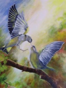 Voir cette oeuvre de Geraldine STREICHERT: amours d'oiseaux