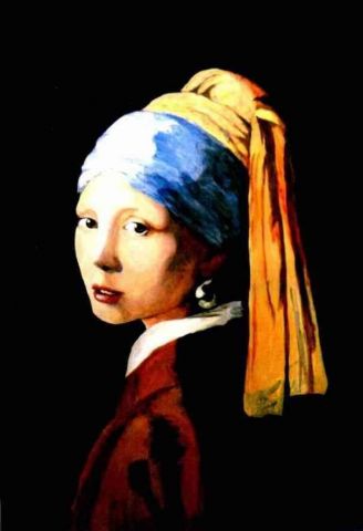 L'artiste maly veronique - reproduction jeune fille au turban