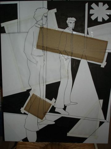 Representation Egon Schiele Atelier Vienne - Peinture - ogotai