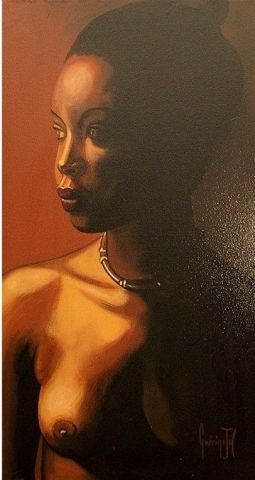 Black beauty - Peinture - Joel Guerin