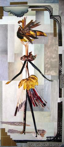 Belle Epoque � Paris Dyptique 2 - Collage - Helene M-Donadieu