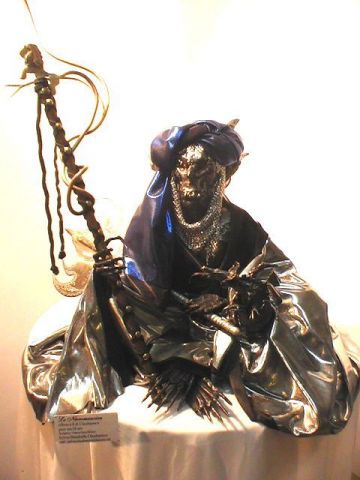 Le Necromancien - Sculpture - Sylvie-Shambhalla C