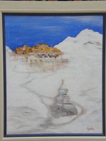Nepal - Peinture - Lucette JULIEN