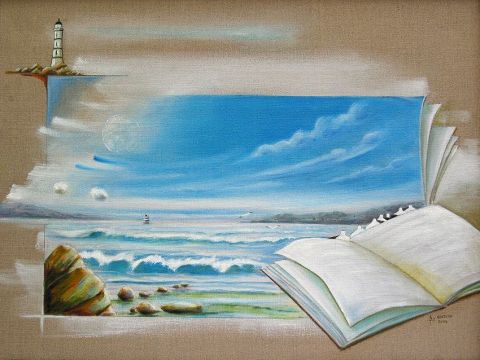 L'artiste bruno chevalier-costard - Lire la mer