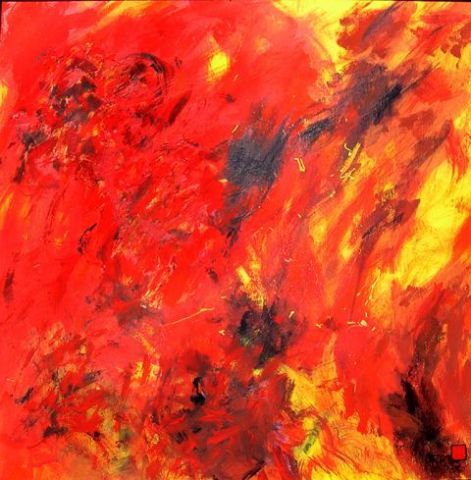 L'artiste Pancho - Les Fleurs de feu