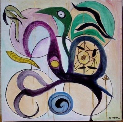 Serpents - Peinture - Bernadette Mora