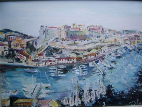 L'artiste Maryse SKALECKI - Port de Bonifaccio