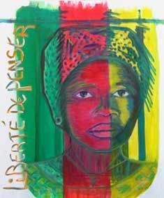 Liberte de penser - Peinture - Florence Beal-Nenakwe
