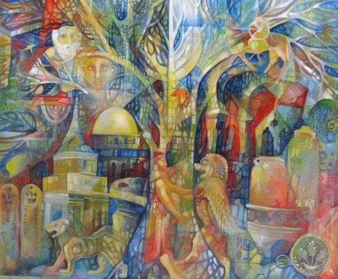 Jerusalem - Peinture - OXANA ZAIKA