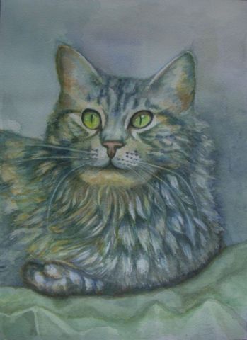 Petit chat - Peinture - Frederique