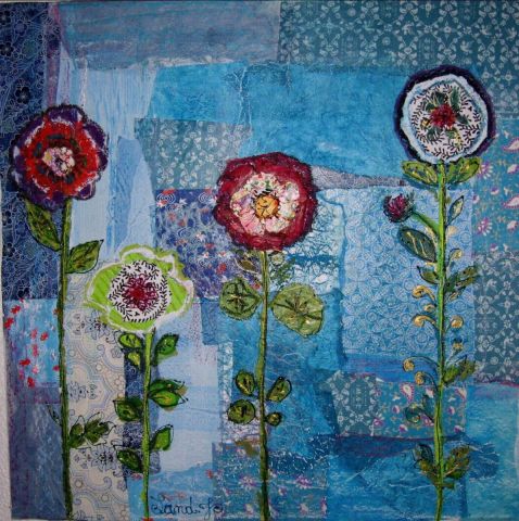 4 fleurs - Collage - SandJ