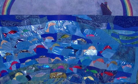 CONTRE  COURANT - Art textile - Jean Pierre Avonts - Saint  Lager