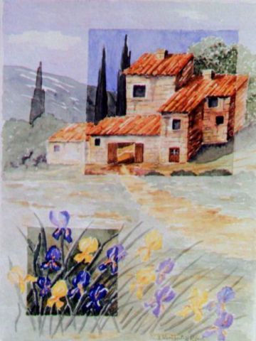 iris en Provence - Peinture - streichert-hoffart
