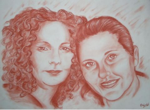 L'artiste Qrystof - Irene et Isabelle