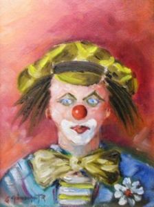 Peinture de Robert Grimonpont: Clown