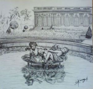 Voir le détail de cette oeuvre: bassin du grand trianon Versailles 