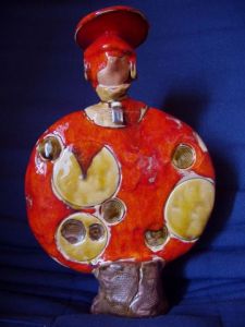 Sculpture de christine girardot: Le bonhomme rond