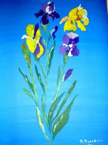 Iris de Jules - Peinture - Anne de Richebois