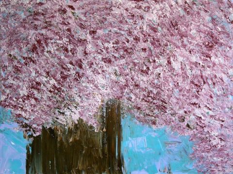 cerisier japonais - Peinture - anne-sophie valepin