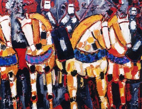 L'artiste Franck Mugnie - Les guerriers