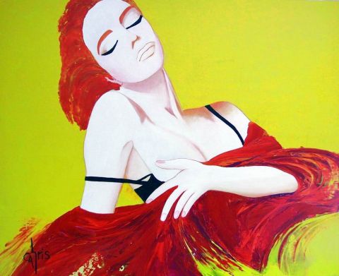 Rubis  - Peinture - CHRIS
