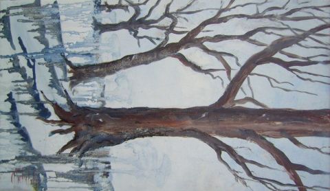 arbres couches - Peinture - michelf