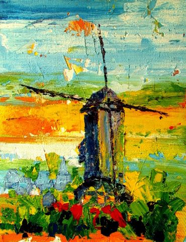  Le moulin de Boschepe - Peinture - Guy Leroy