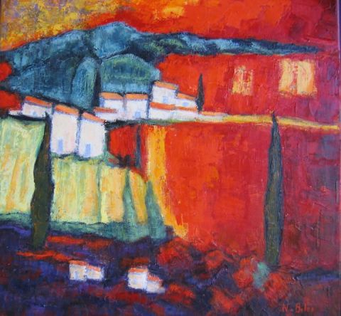 Paysage du Sud - Peinture - NICOLE BILES