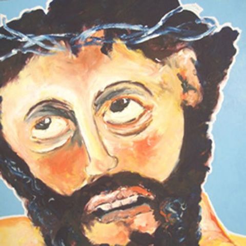 Christ gisant 5  d'apres Gregorio Fernandez  - Peinture - Francis DENIS
