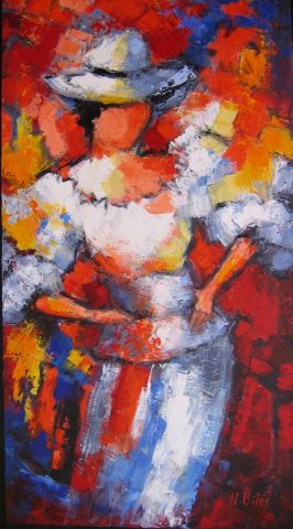 La femme et la mode - Peinture - NICOLE BILES