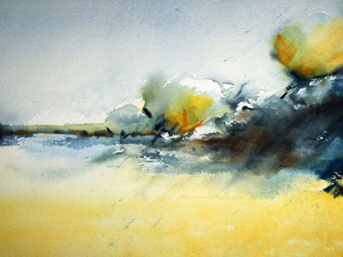 Bord de mer - Peinture - Laurencegh