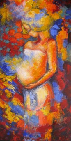 Maternite - Peinture - NICOLE BILES