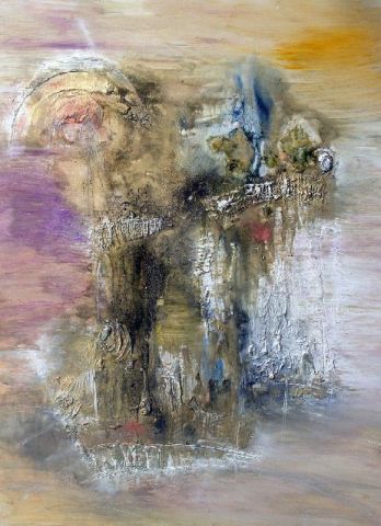 Le temple du ciel - Peinture - Muriel Cayet
