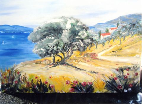 L'olivier - Peinture - Monique Meyer