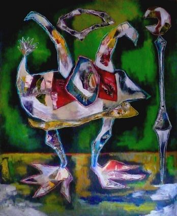 Les pieds plats - Peinture - Agnes Delamarche