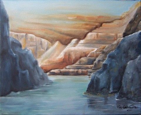 Le grand canyon etats unis - Peinture - Martine Calvayrac