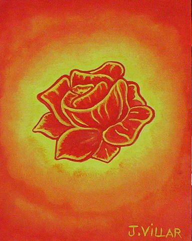 L'artiste JVILLAR - quand le soleil se marie avec la rose