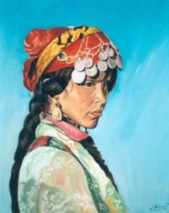 Voir cette oeuvre de Rachid Belmahi: Jeune fille berbere