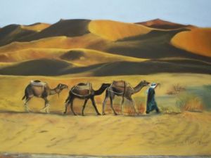 Voir cette oeuvre de Gina MORO-MOUETTE: Desert dans le sud marocain