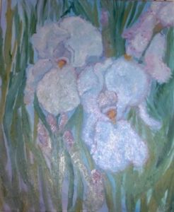 Peinture de Norah Joy Clydesdale : White Iris