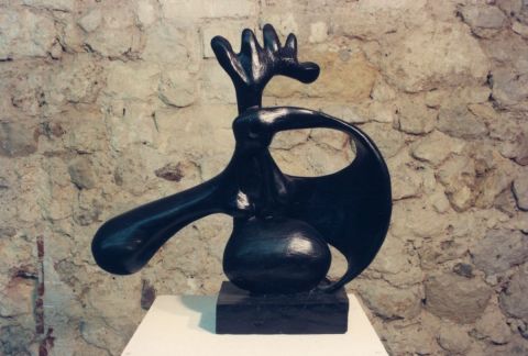 Le voyageur solitaire - Sculpture - michka