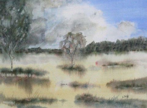 landschap Hoge venen - Peinture - Lambert Thys