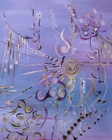 Au fond de l'eau - Peinture - Celine Garsault