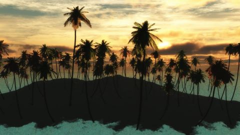 Reve d'ile - Art numerique - Cactus42
